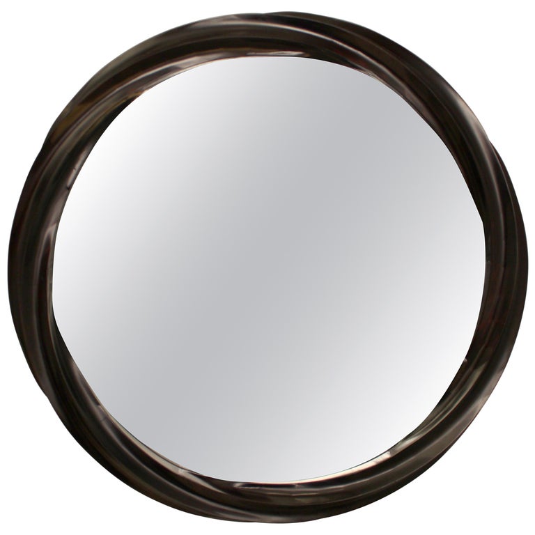 Mobius 6 Sculptural Spiral Wall Mirror For Sale at 1stdibs