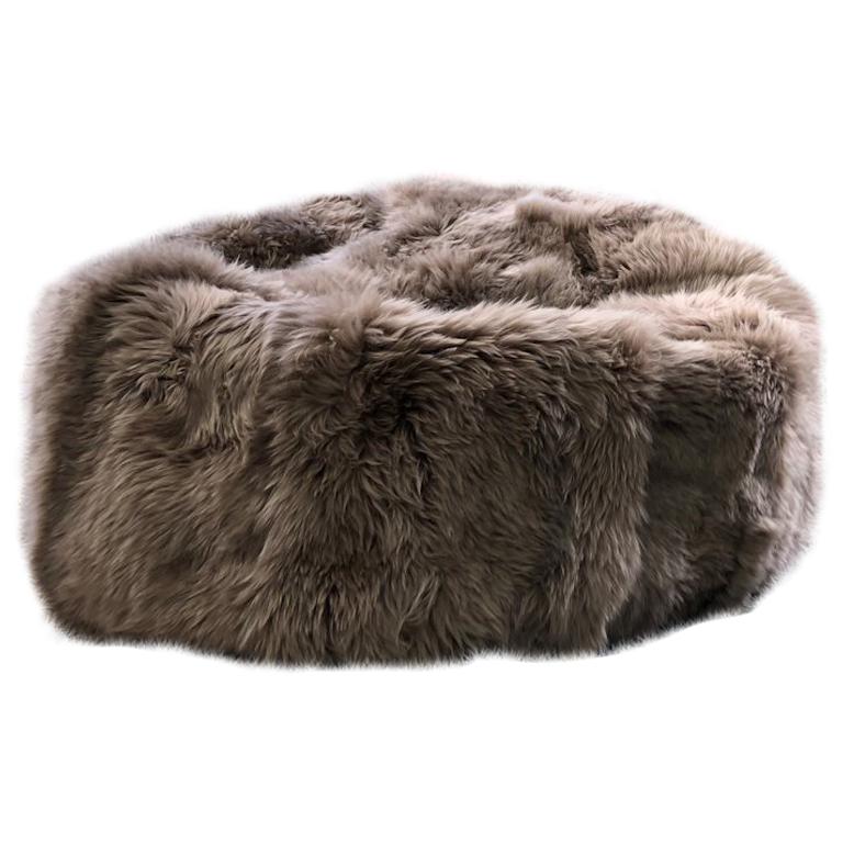 Shaggy Large Merino Sheepskin Bean Bag Chair View More Colors, Australian  Made For Sale at 1stDibs