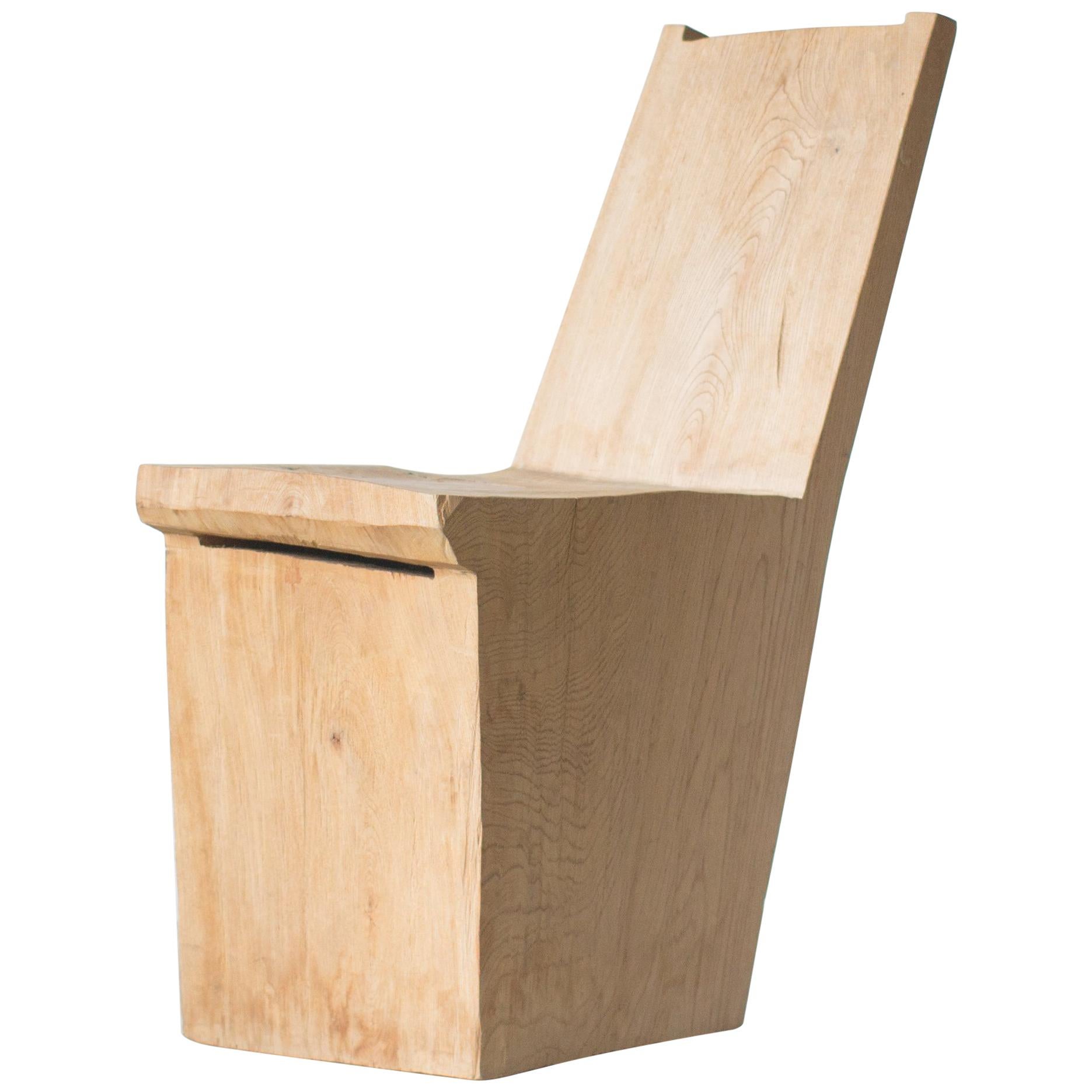 Hiroyuki Nishimura and Zogei Furniture Sculptural wood Chair glamping
