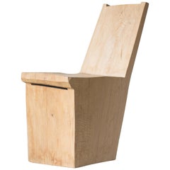 Hiroyuki Nishimura and Zogei Furniture Sculptural wood Chair glamping