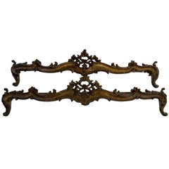 Antique 18th Century Rococo Style Pair of Mantovane