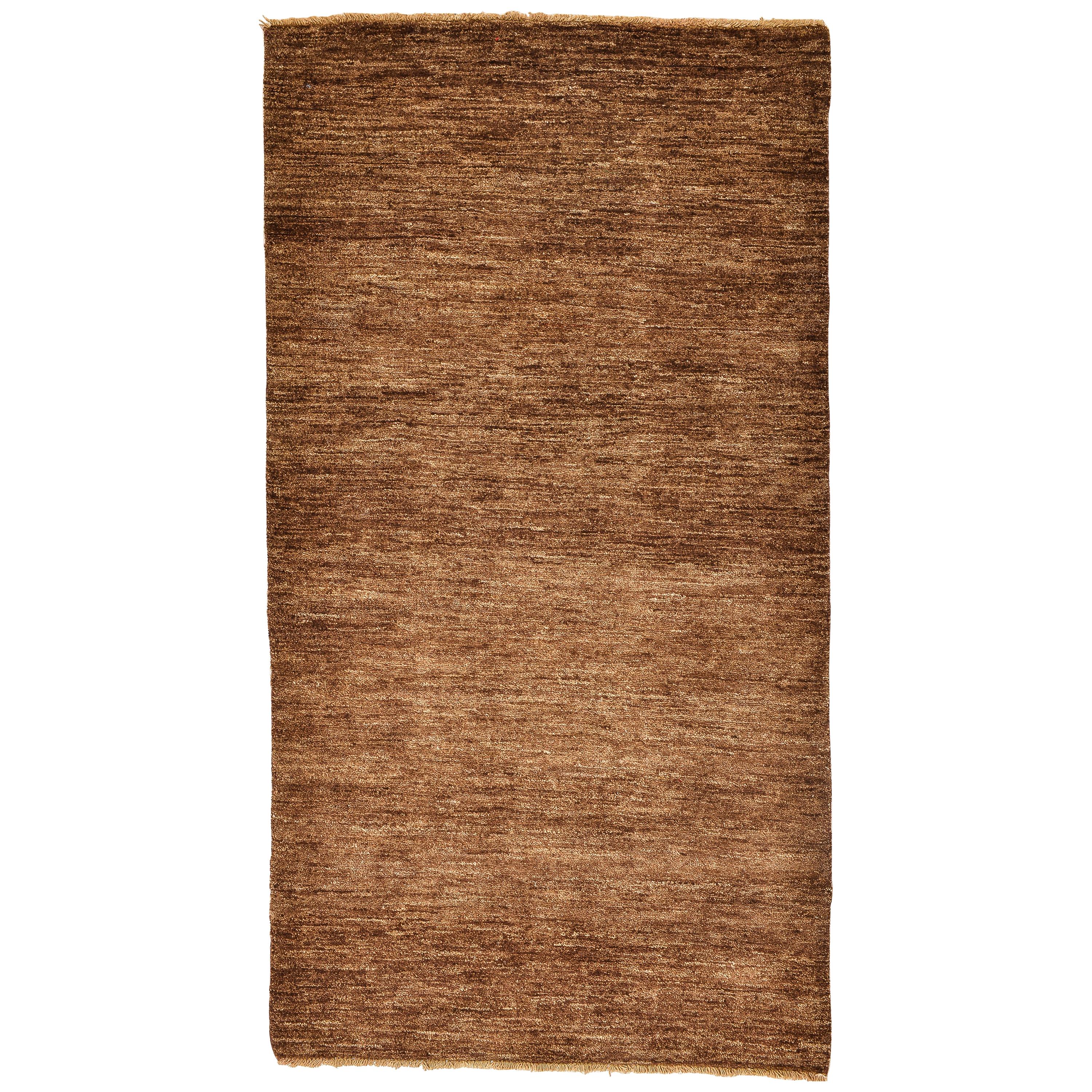 Minimalist  Modern Brown Afghan Carpet or Rug For Sale