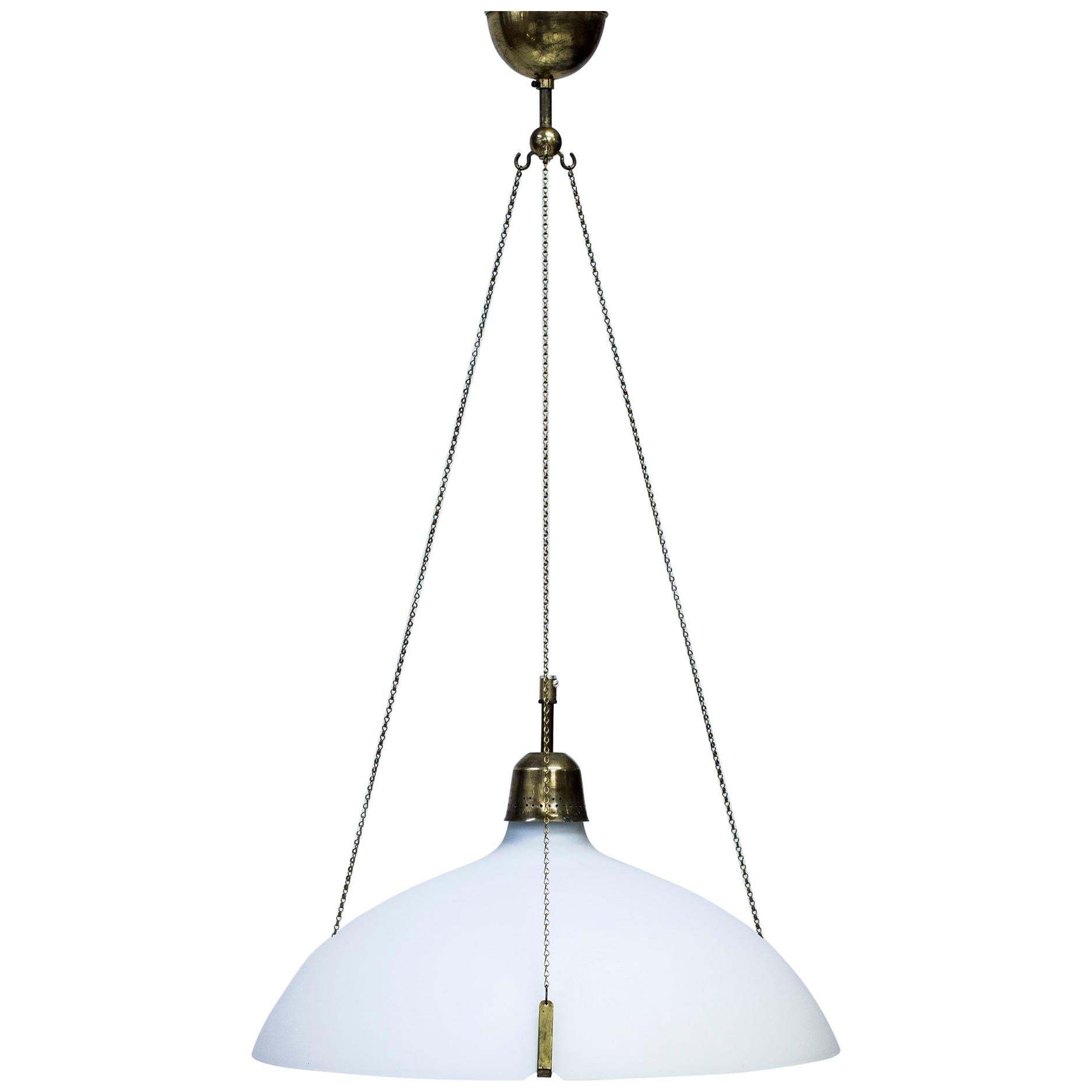 Ceiling Lamp Attributed to Bertil Brisborg, Nordiska Kompaniet, 1950s