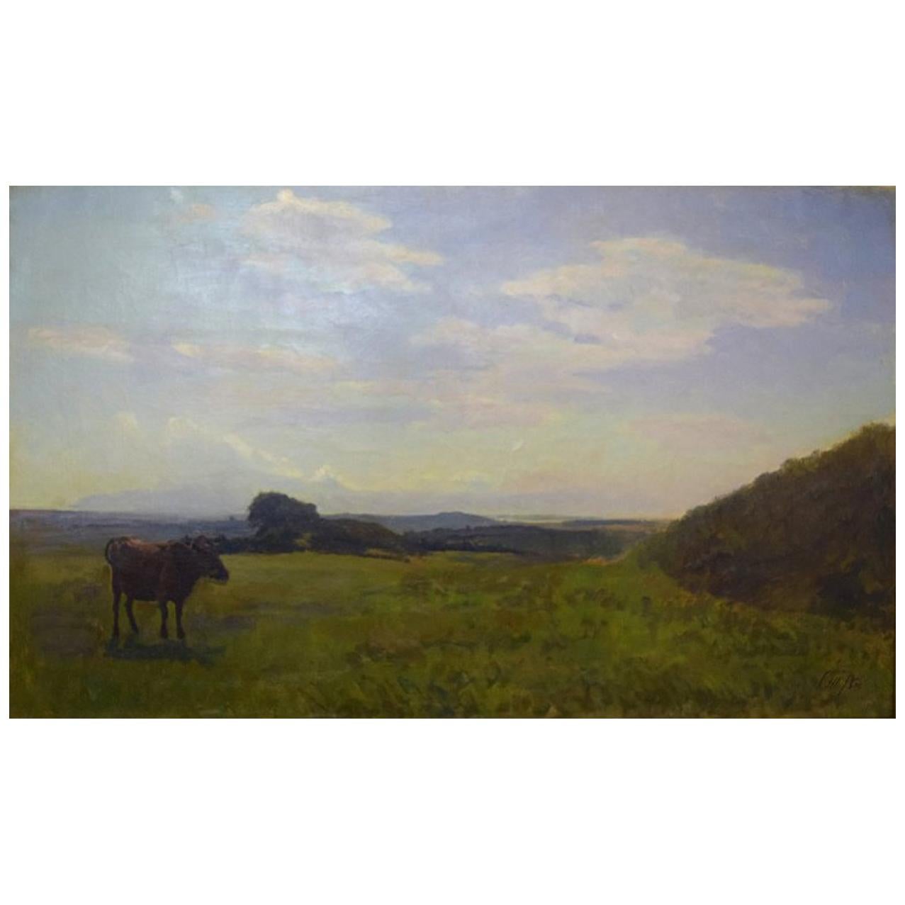 Otto P. Balle, 1865-1916, Impressionist Danish Summer Landscape