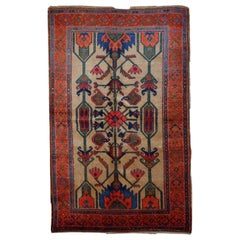 Tapis de style kurde ancien fait à la main, années 1900, 1B422