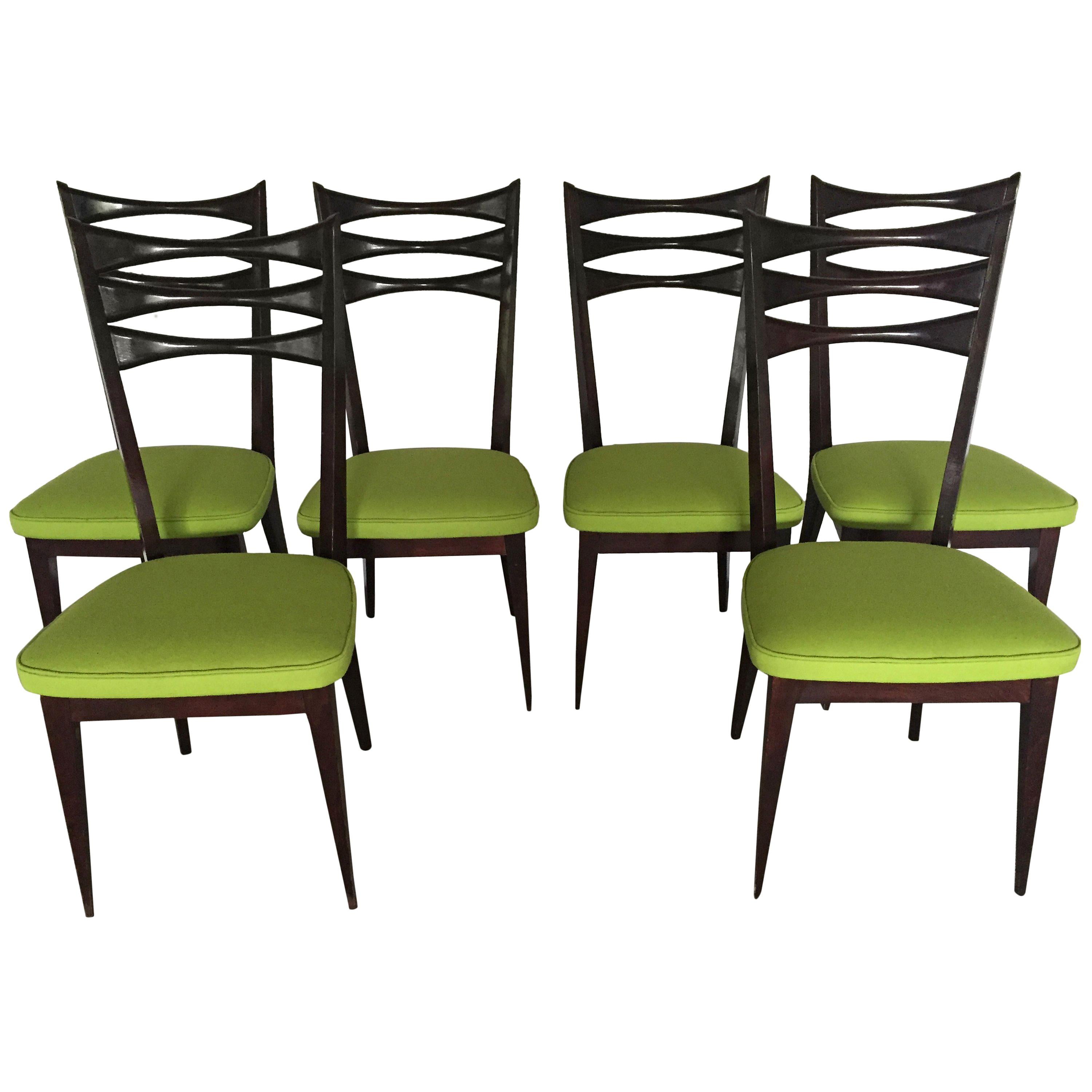 Vintage Set of Six Chairs by Stella, France