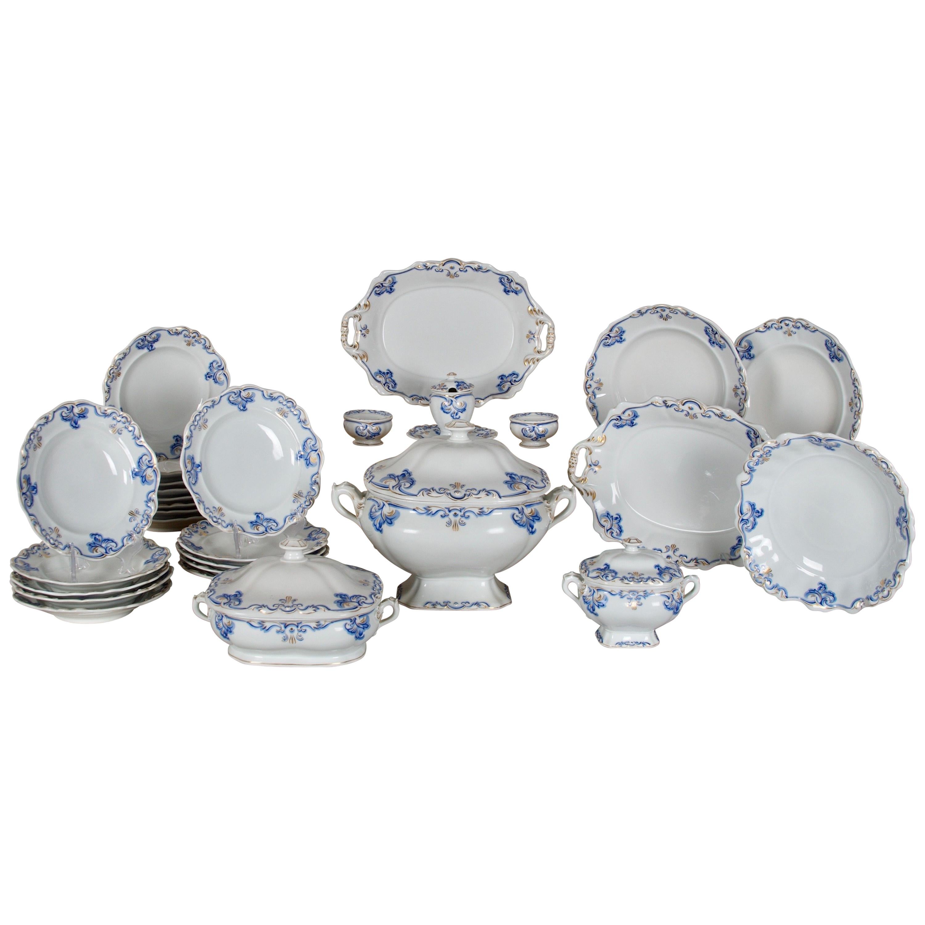 1851 Imperial Vienna Porcelain 27 piece Service für 18, sehr selten