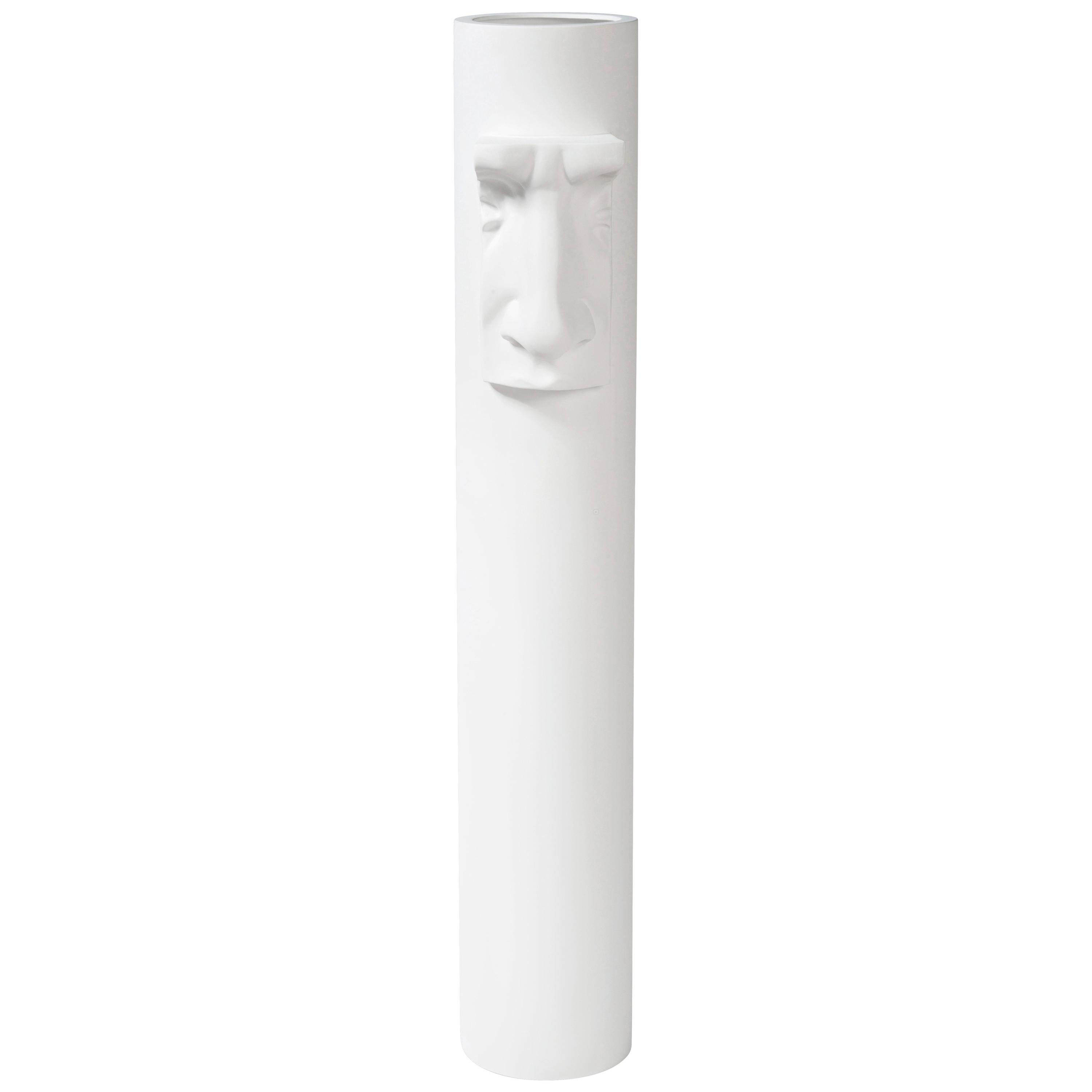 Vase 'David by Michelangelo' Nose, Matt White Ceramic, Italy For Sale