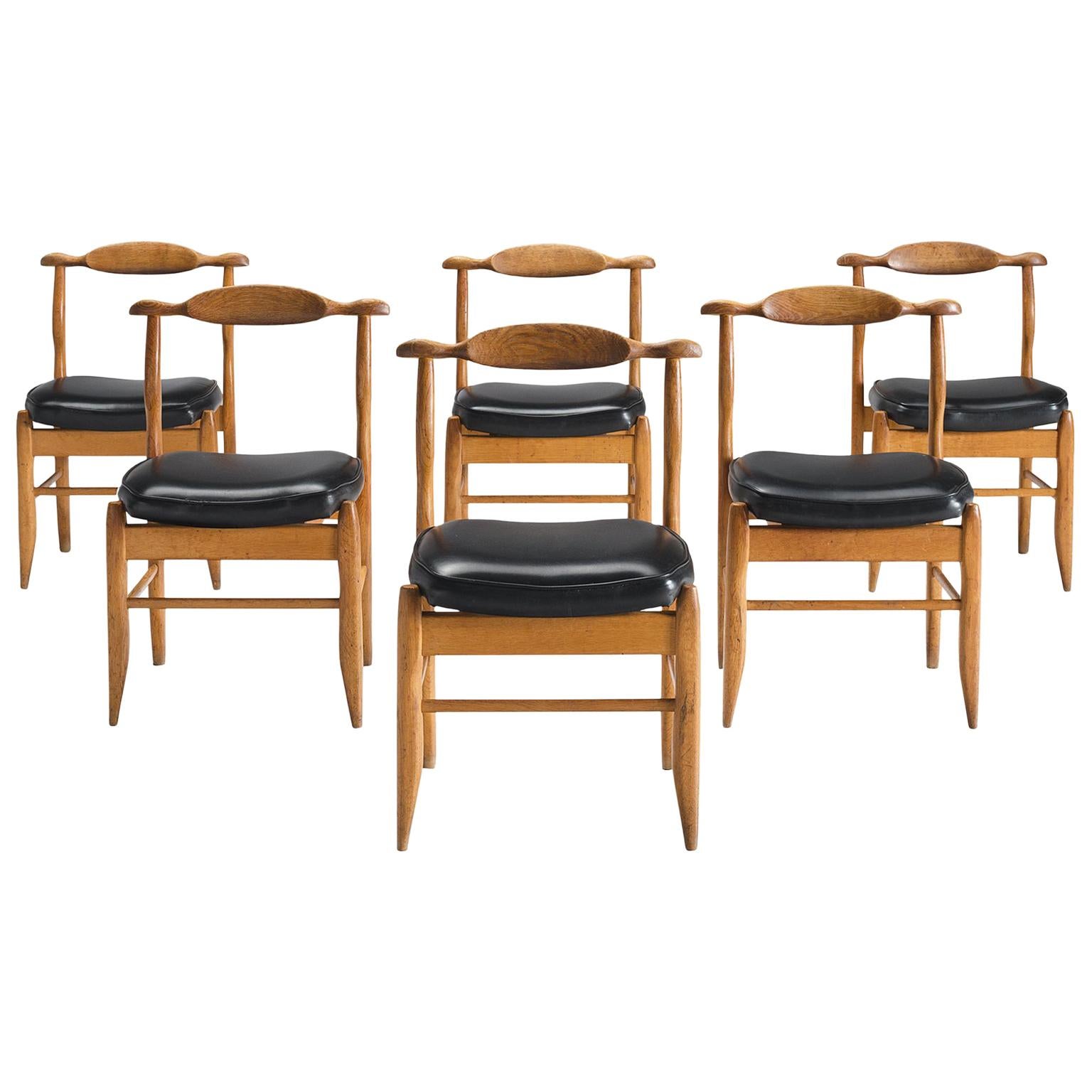 Guillerme & Chambron Oak Dining Chairs