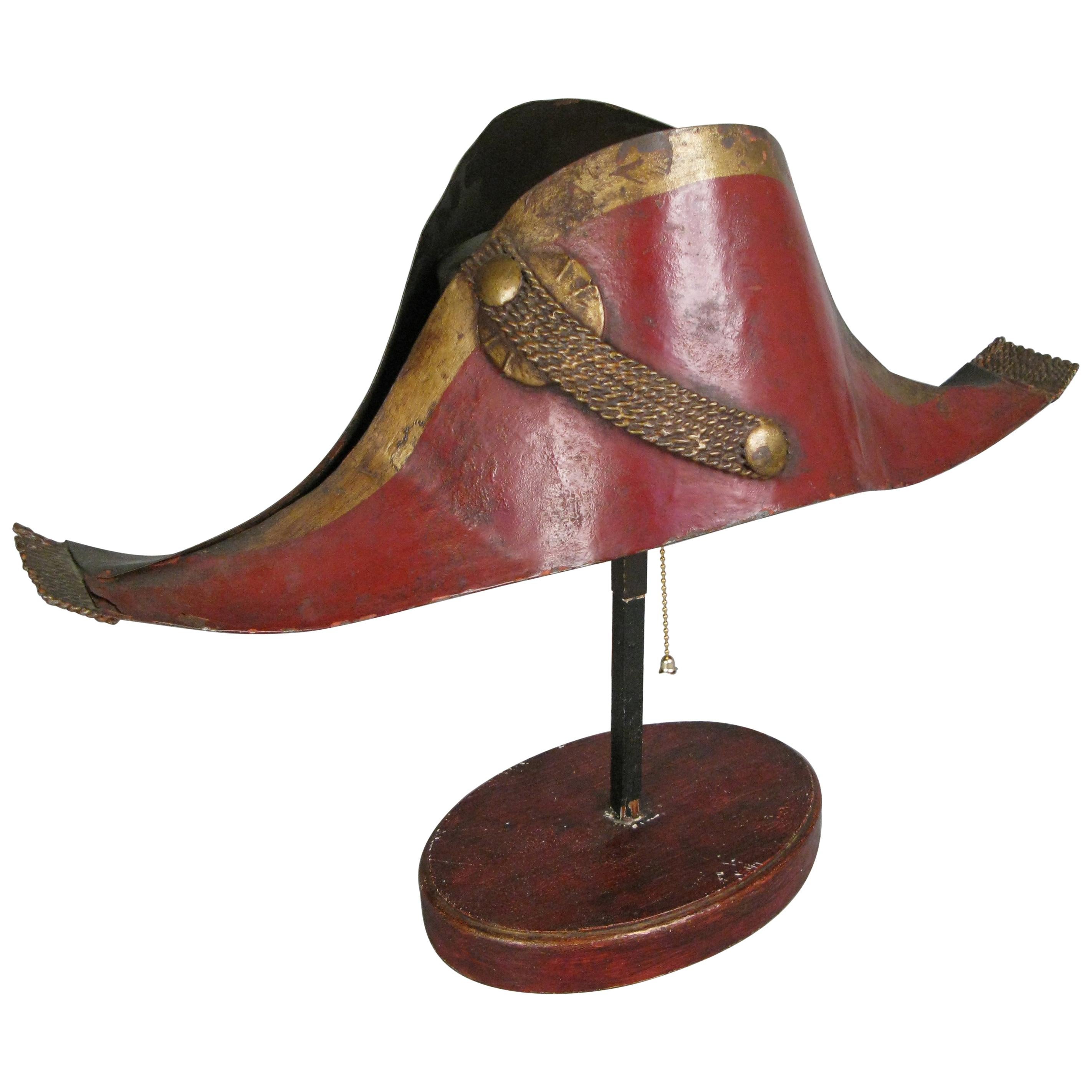 Antique French Napoleonic Chapeau Lamp