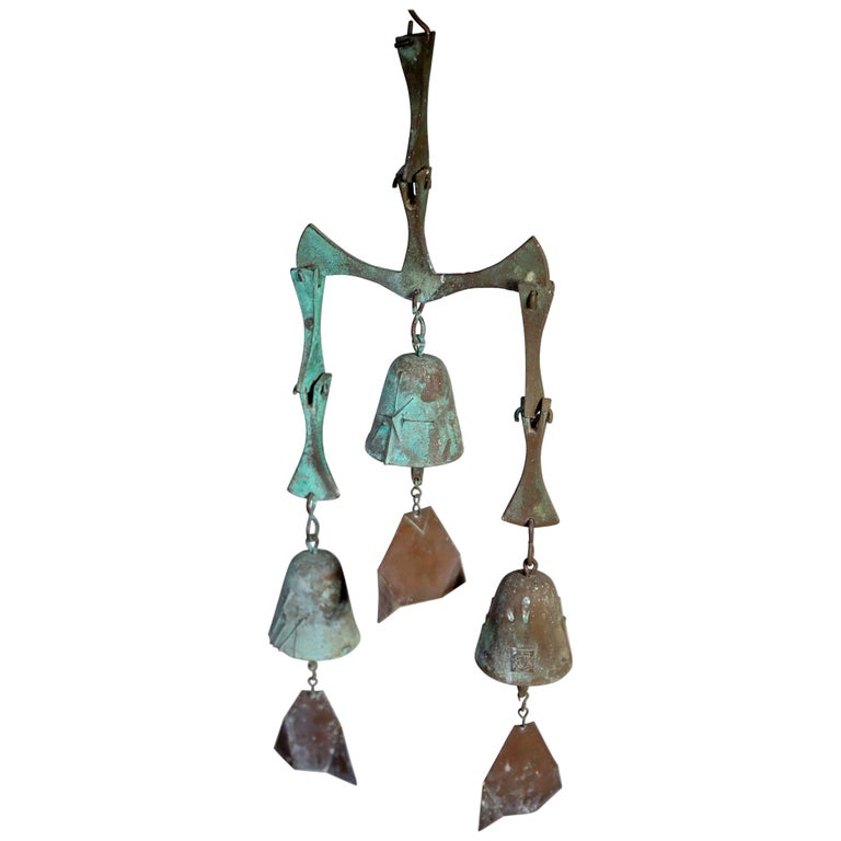 Bronze Paolo Soleri Wind Bell Chime For Sale at 1stdibs