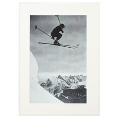 Alpine Ski Photograph. 'Der Sprung'. Taken from Original 1930s Photograph