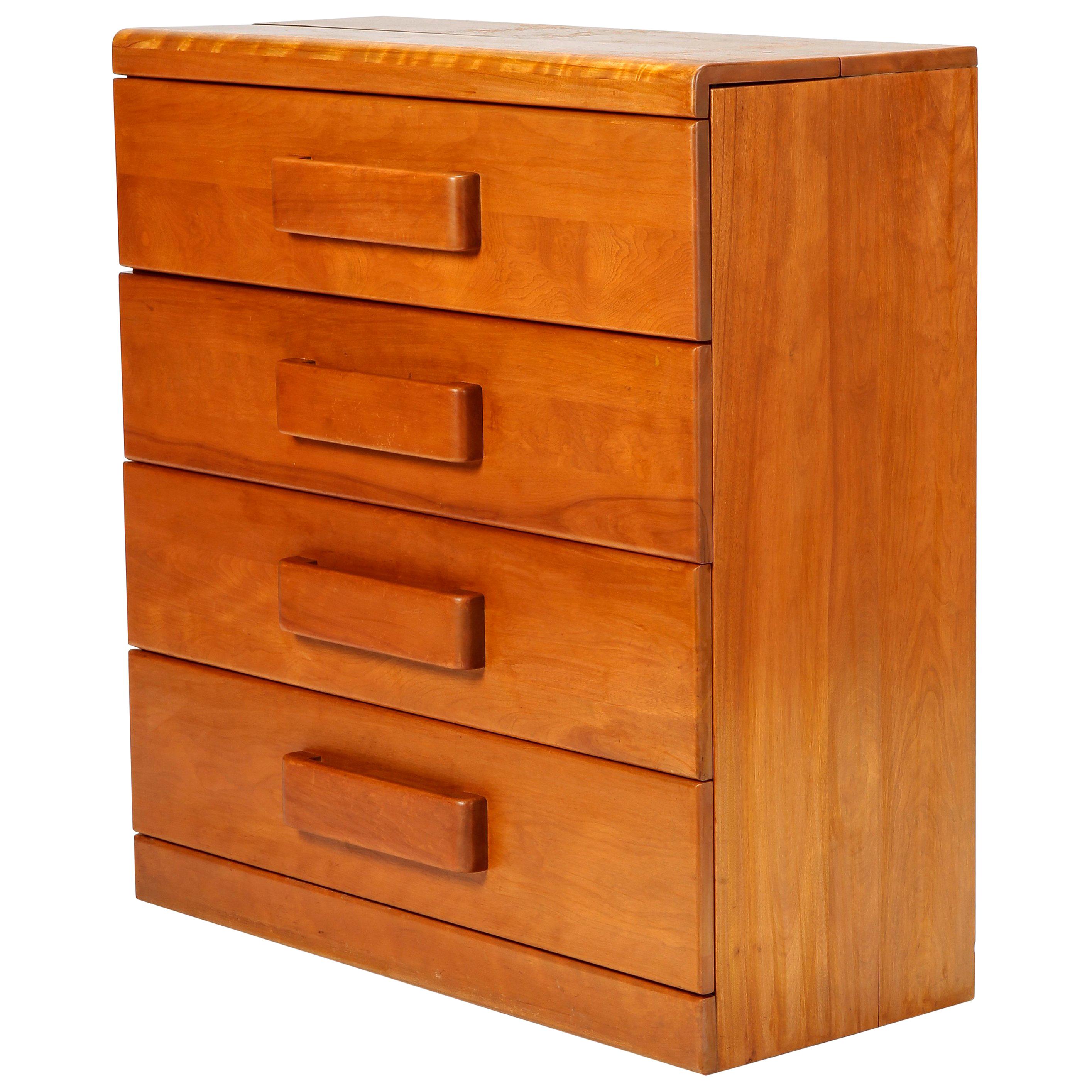 Attributed to Russel Wright American Modern Maple Secretaire Snyders, 1930s