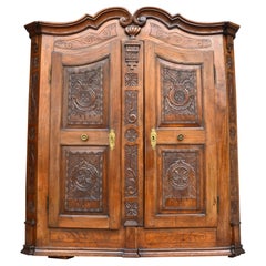 Antique Cabinet from Salem, Lake Constance Area, Germany "Bodenseeschrank", Dated 1791
