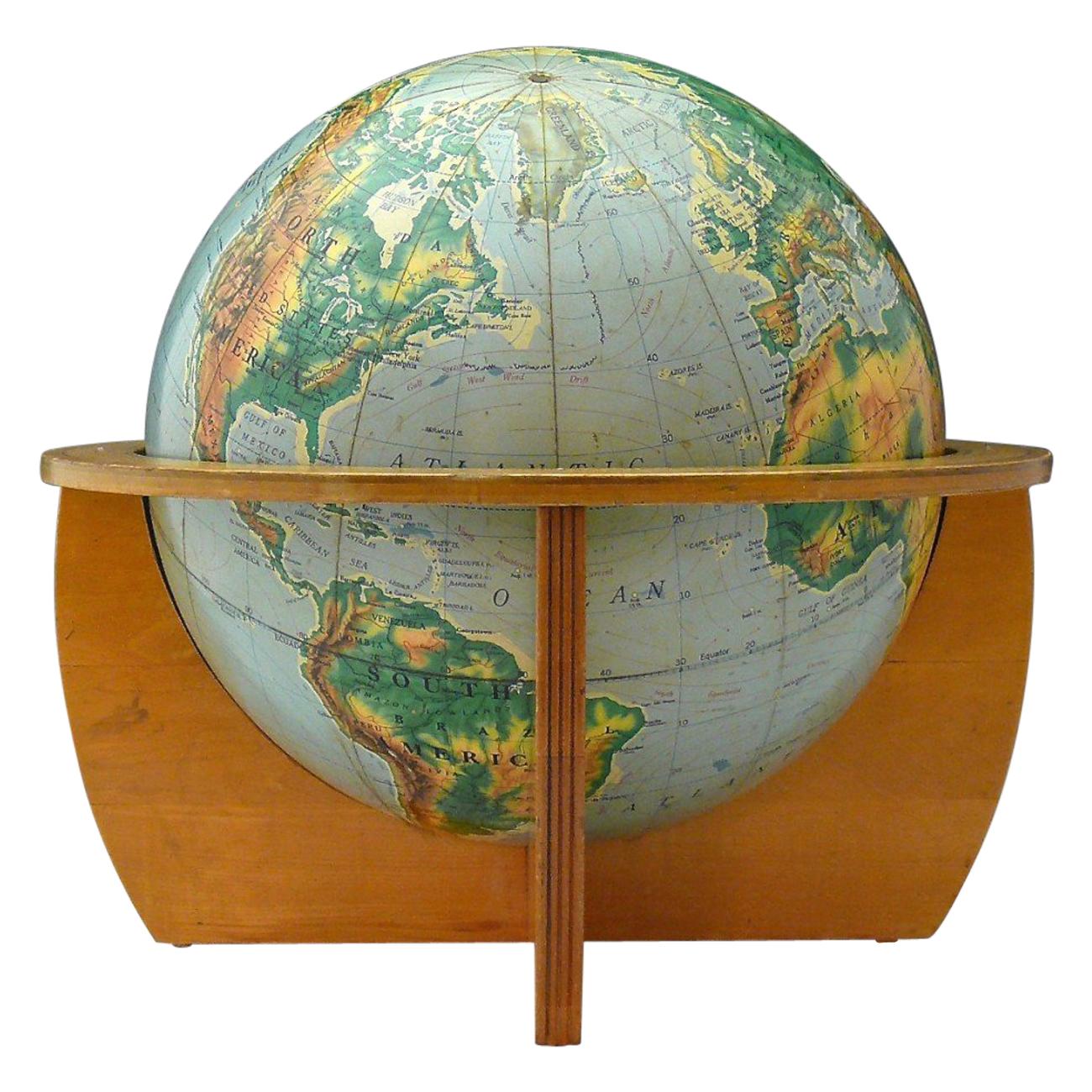 1960s Vintage Globe