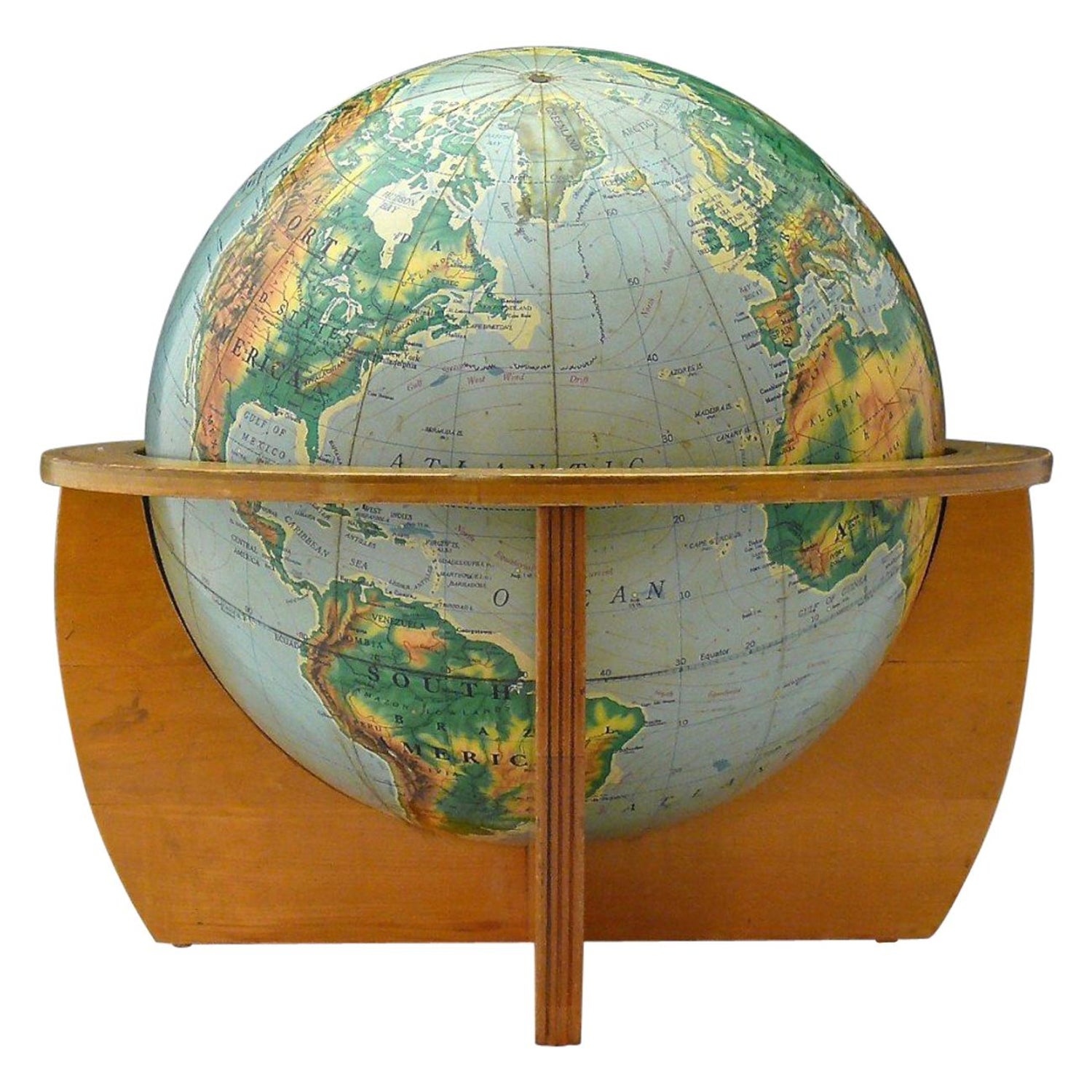 1960s Vintage Globe For Sale at 1stDibs