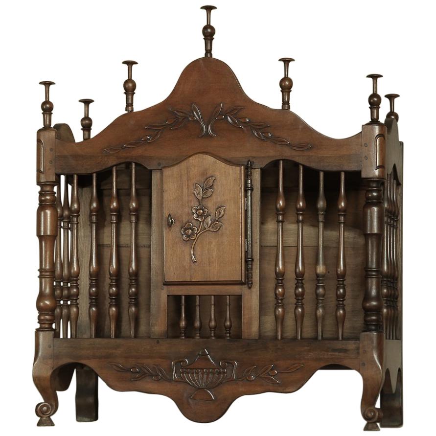 19th Century Country French Fruitwood Bread Box For Sale