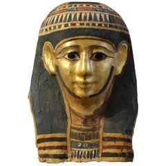 Egyptian Ptolemaic Period Cartonnage Funerary Mask