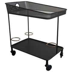 Mathieu Mategot "Venise" Serving Cart, Trolley in Perforated Metal, France 1956