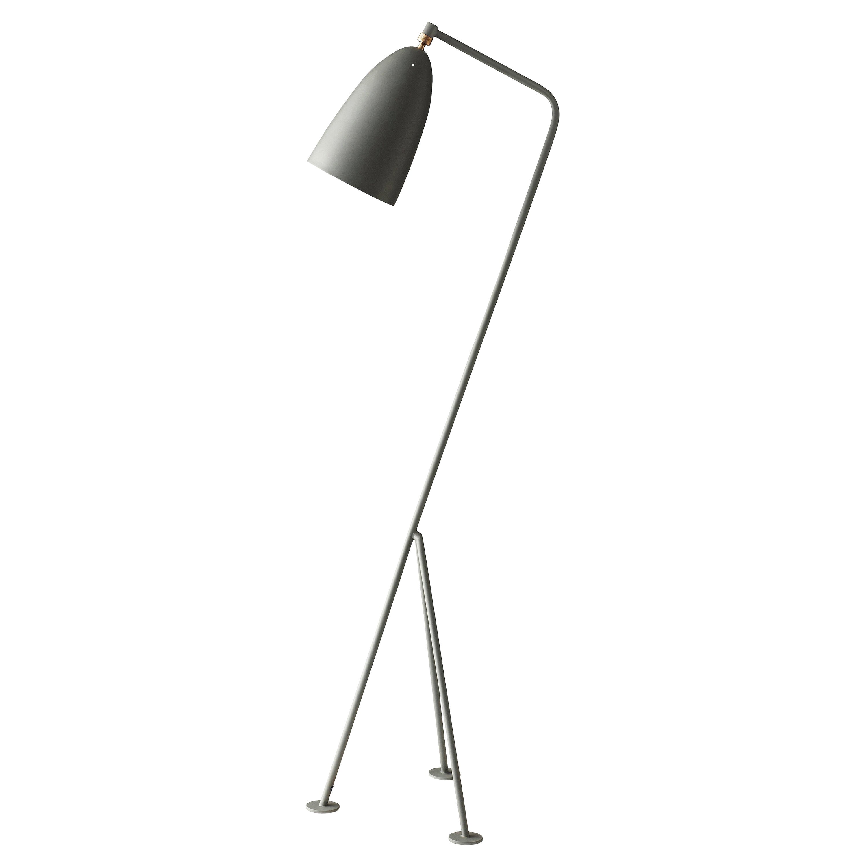 Greta Magnusson Grossman 'Grasshopper' Floor Lamp in Dusty Blue For Sale