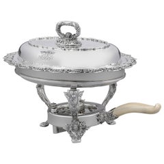 Tiffany & Co. Chrysantheme Silber Chafing Dish