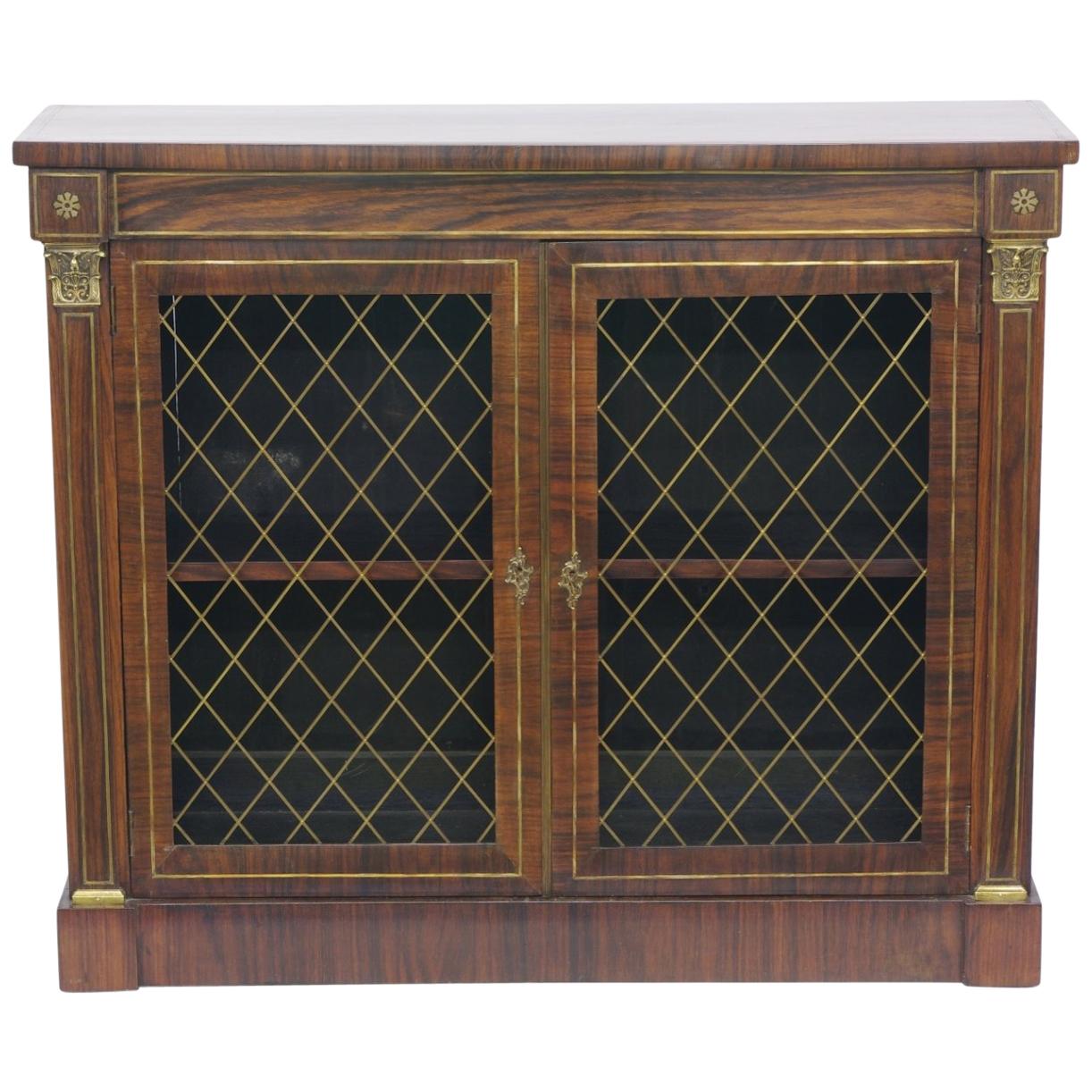 Regency Rosewood Side Cabinet, circa 1820 For Sale