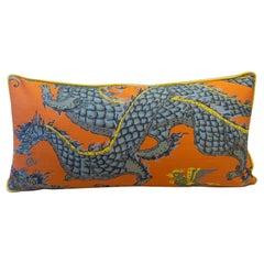 Lumbar Pillow with Dancing Dragon