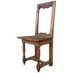 Oak French Nun’s Chair, circa 17th Century