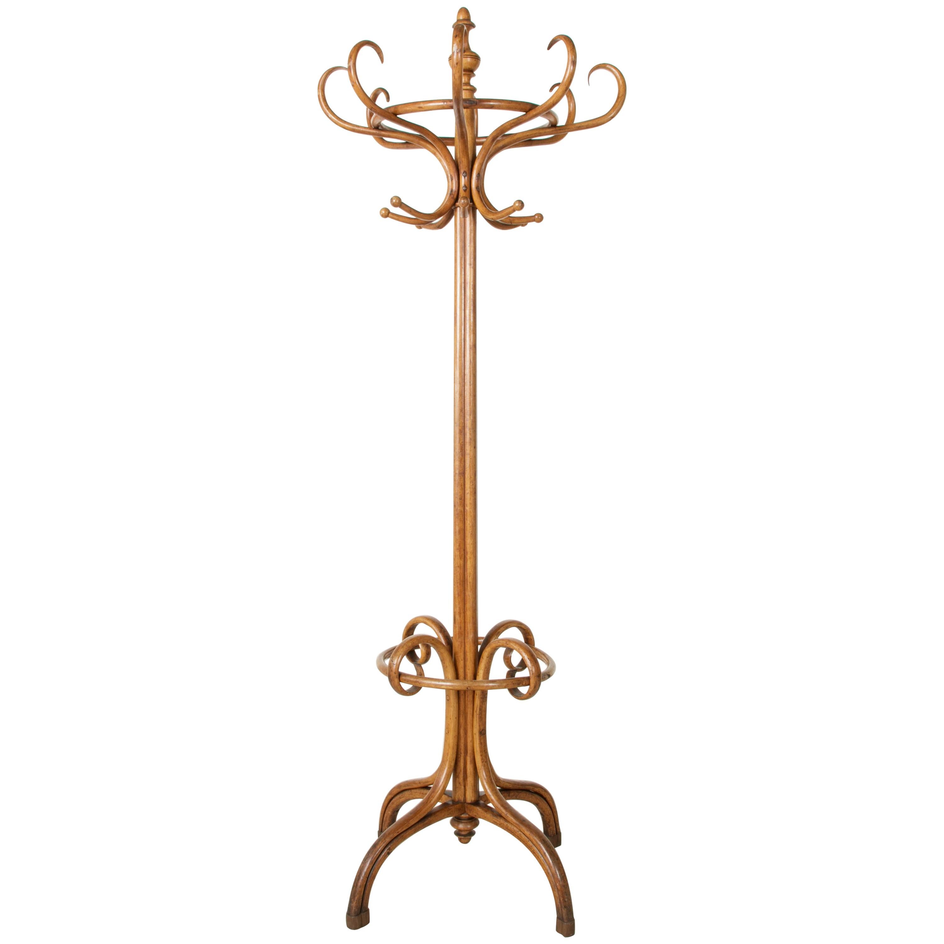 Early 20th Century French Thonet Bentwood Hall Tree Coat and Hat Rack