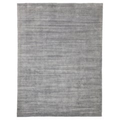 New Transitional Gray Area Rug with Modern Scandinavian Danish Style