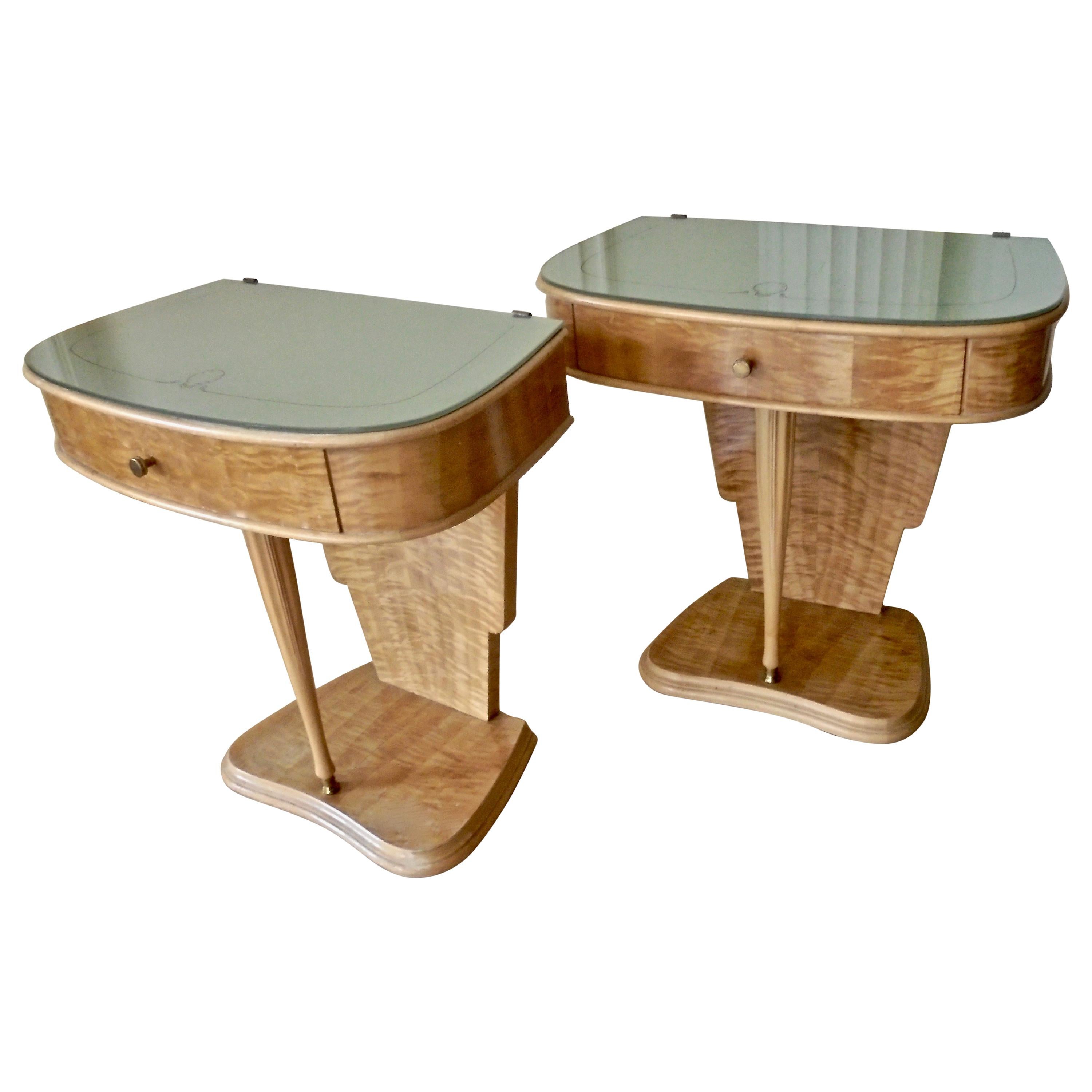 Pair of Side Tables by Paolo Buffa, Italy, 1950 For Sale