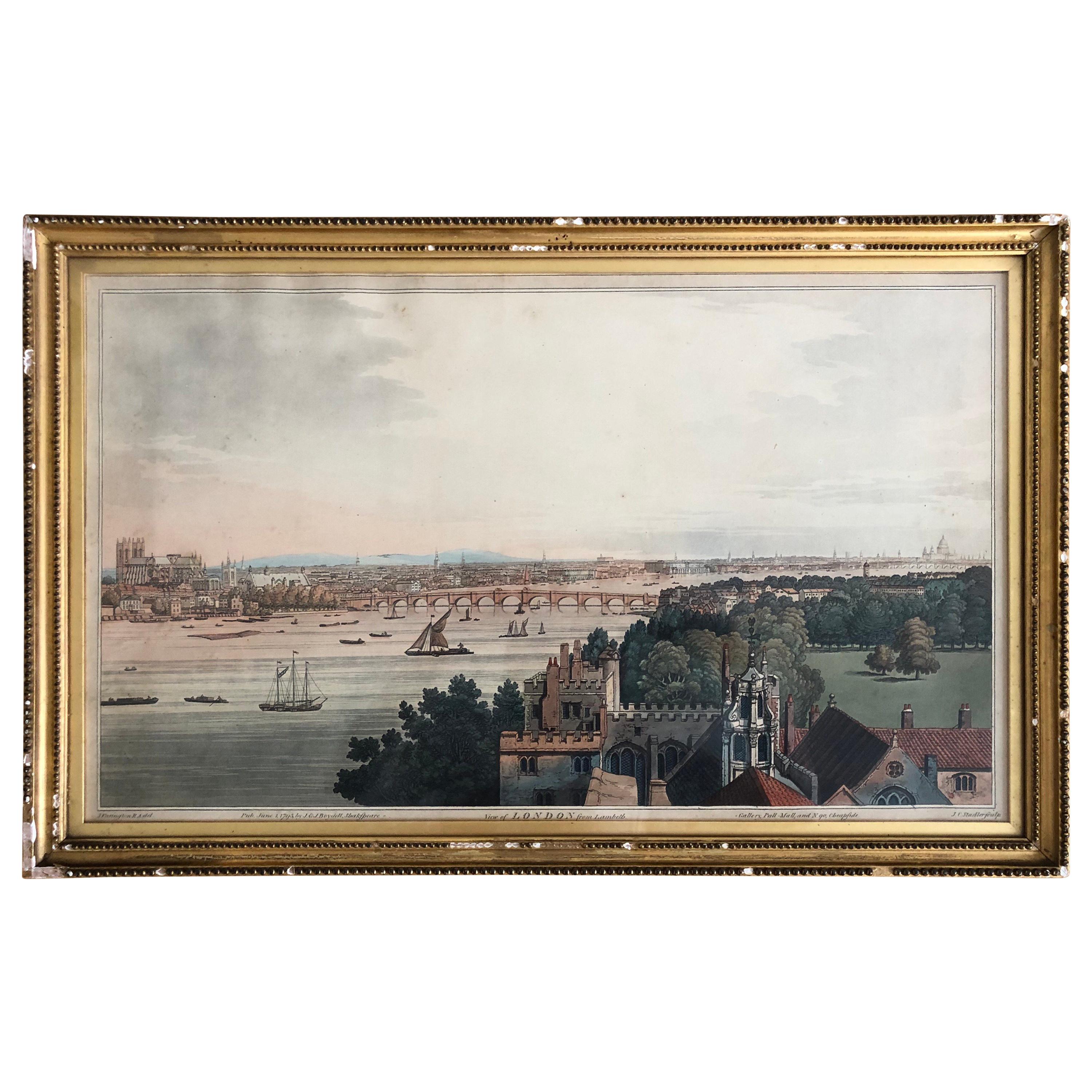 View of London From Lambeth Francis Harvey , Gallery Pall-Mall, London, 1795