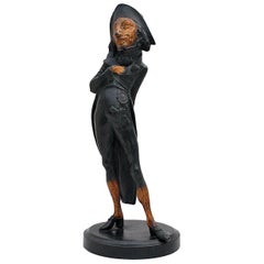 Italian Candlestick Figurine of a Gobbo or Hunchback