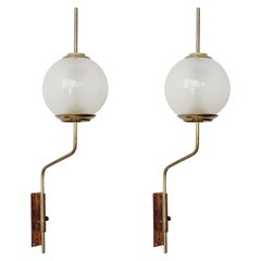 Arch. Luigi Caccia Dominioni Pair of "LP11" Wall Lights for Azucena