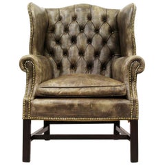 Chesterfield Armchair Wing Chair Vintage Chair