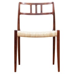 Mid-Century Modern Scandinavian Set of 6 Chairs by Niel Møller in Rosewood