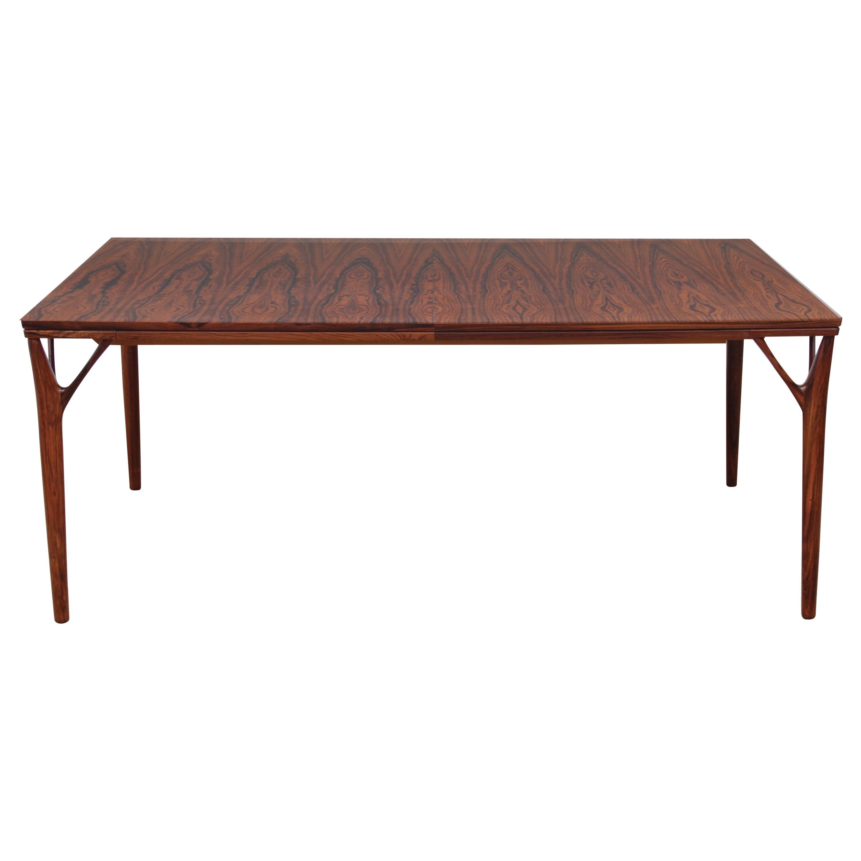 Mid-Century Modern Scandinavian Dining Table in Rosewood