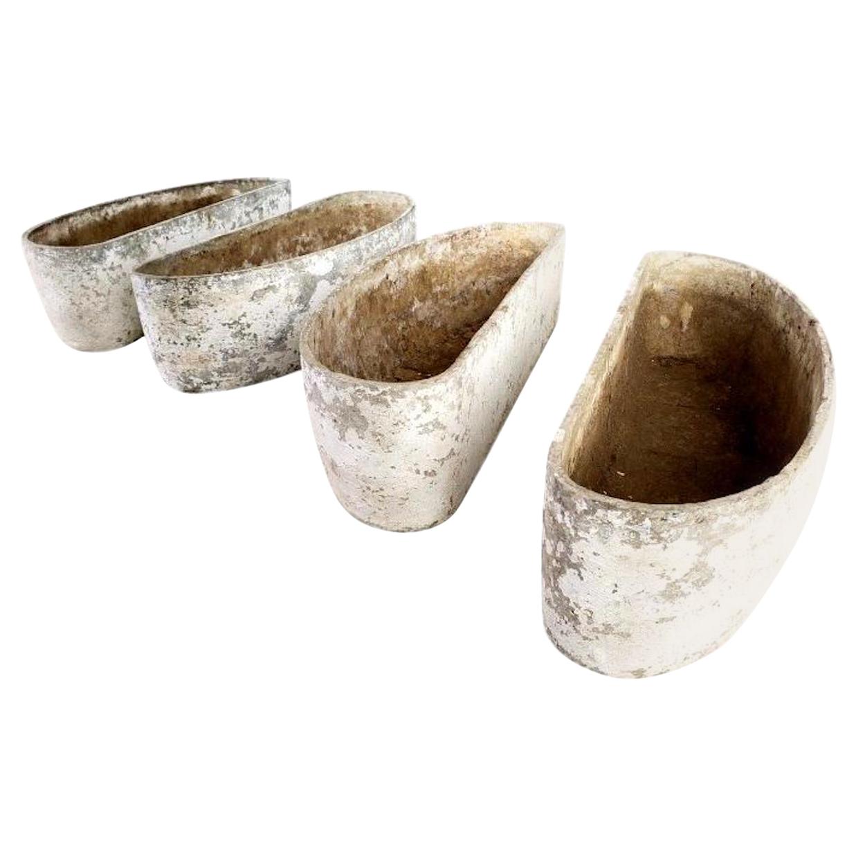 Willy Guhl Crescent Shaped Planters