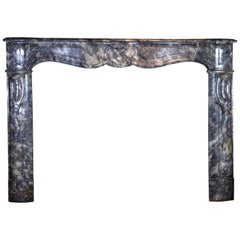 18th Century Grey Marble Fine Antique Regency Fireplace Surround