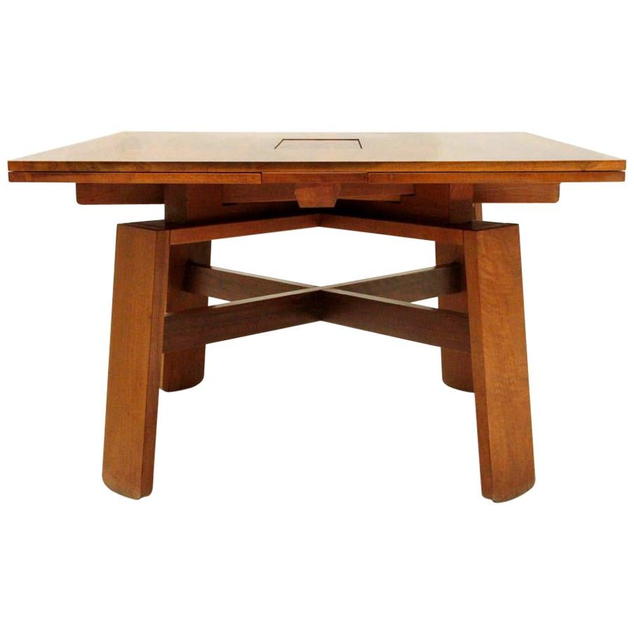 1960s by Silvio Coppola for Bernini Italian Design Dining Wood Table