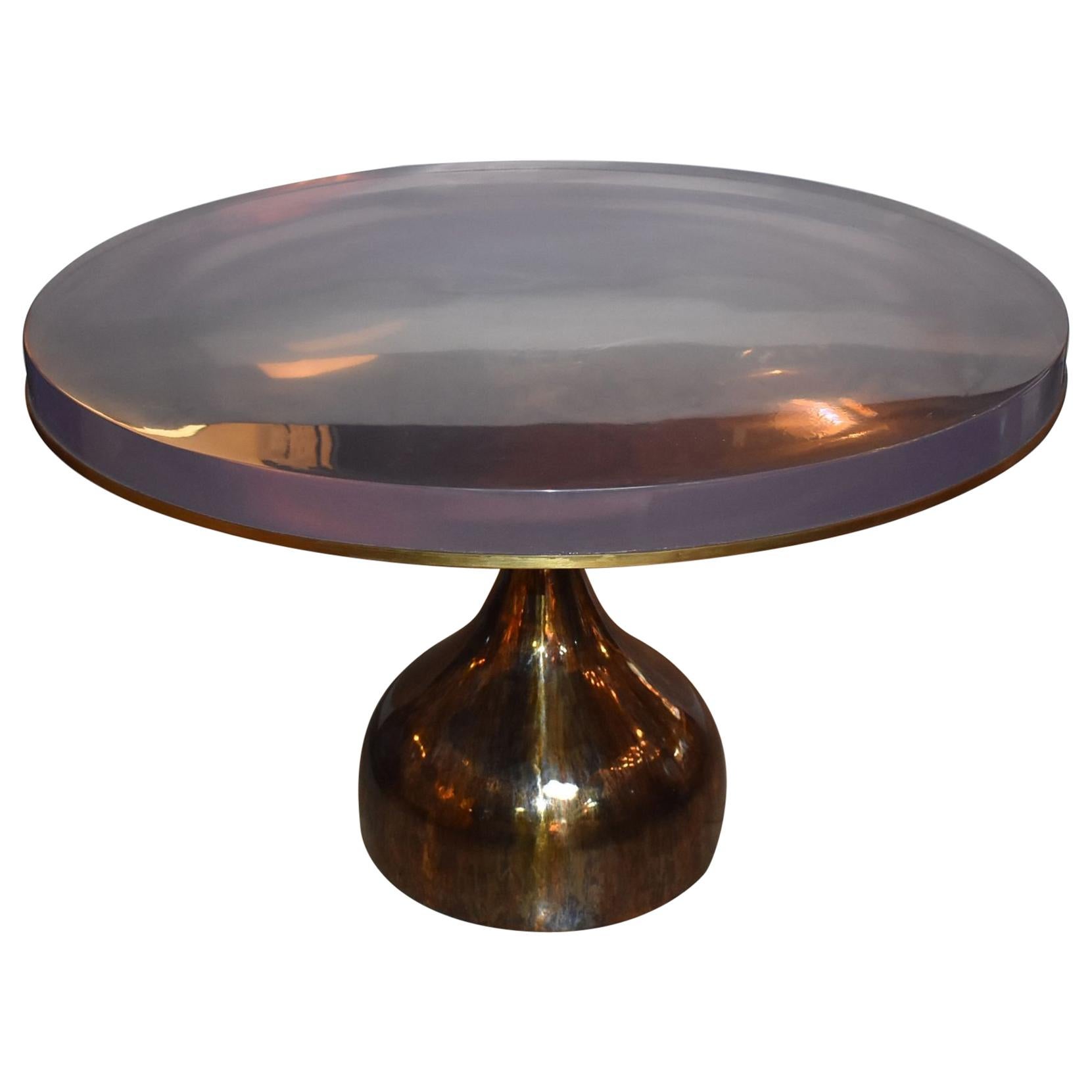 Round Resin Top Dining or Centre Table