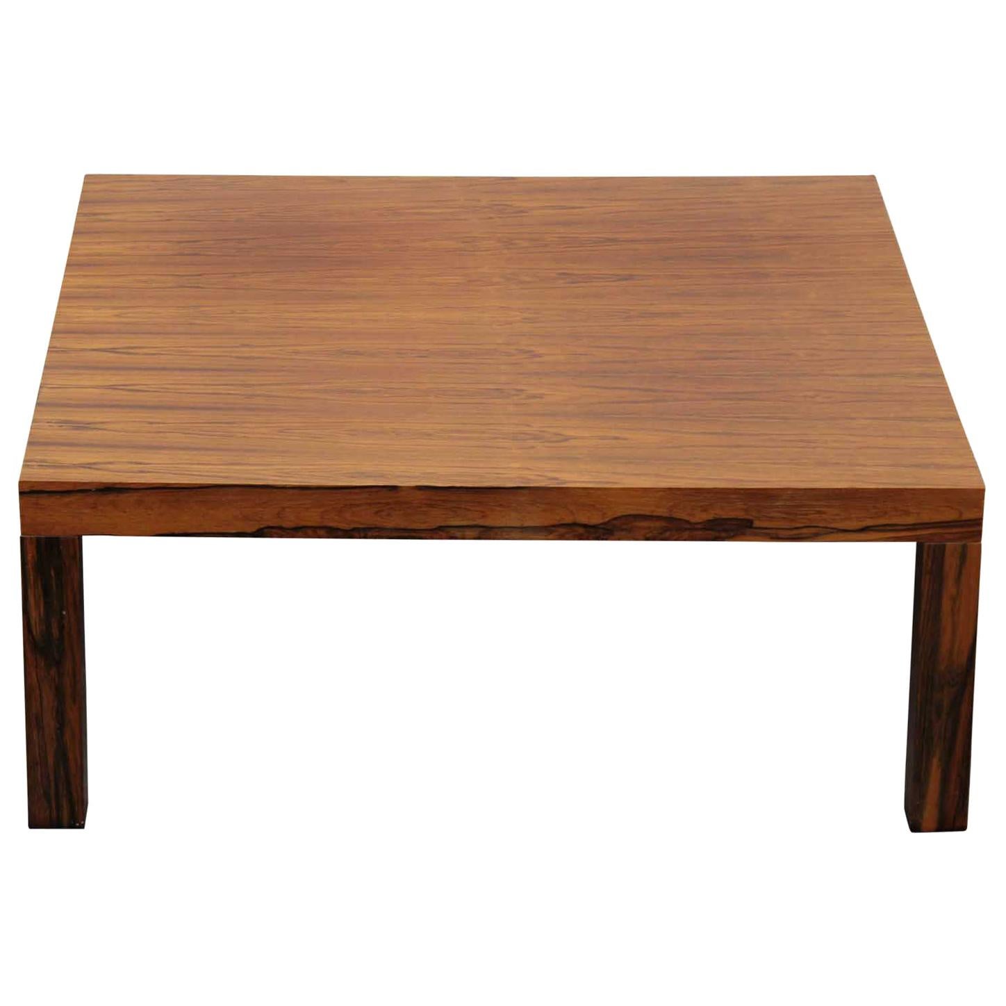 Modern Square Danish Rosewood Coffee Table