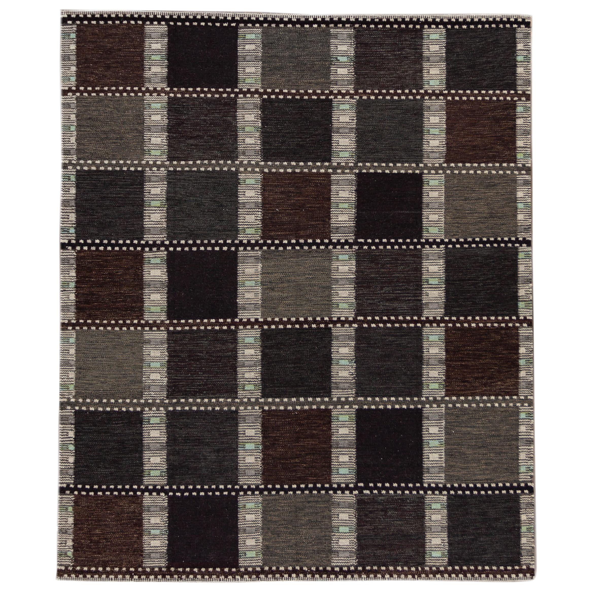 21st Century Modern Scandinavian-Style Flat-Weave Rug
