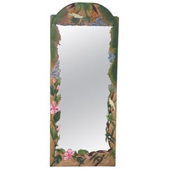 Hand Carved Wood Full Length Wall Mirror