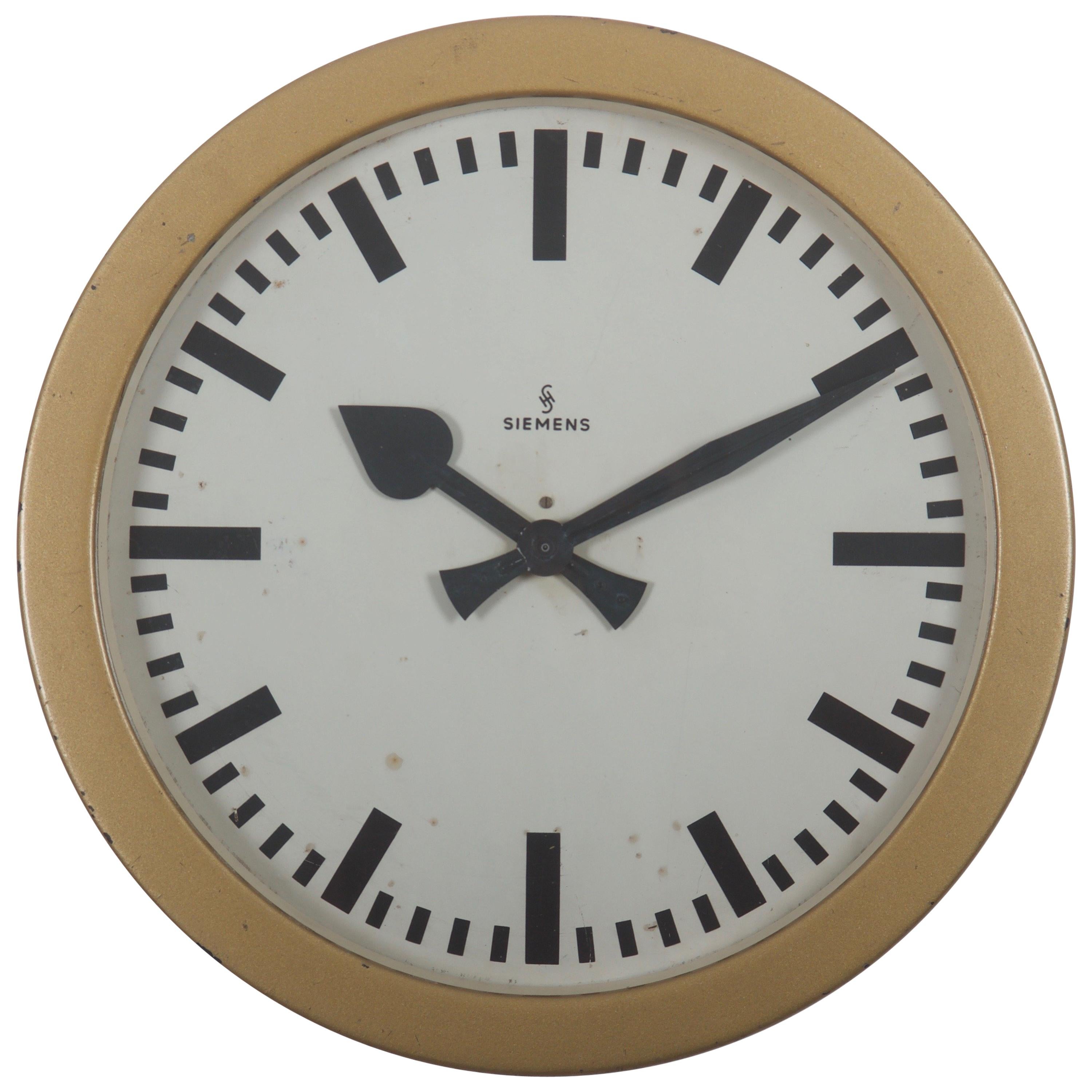 Horloge d'usine, d'atelier ou de gare Siemens Halske