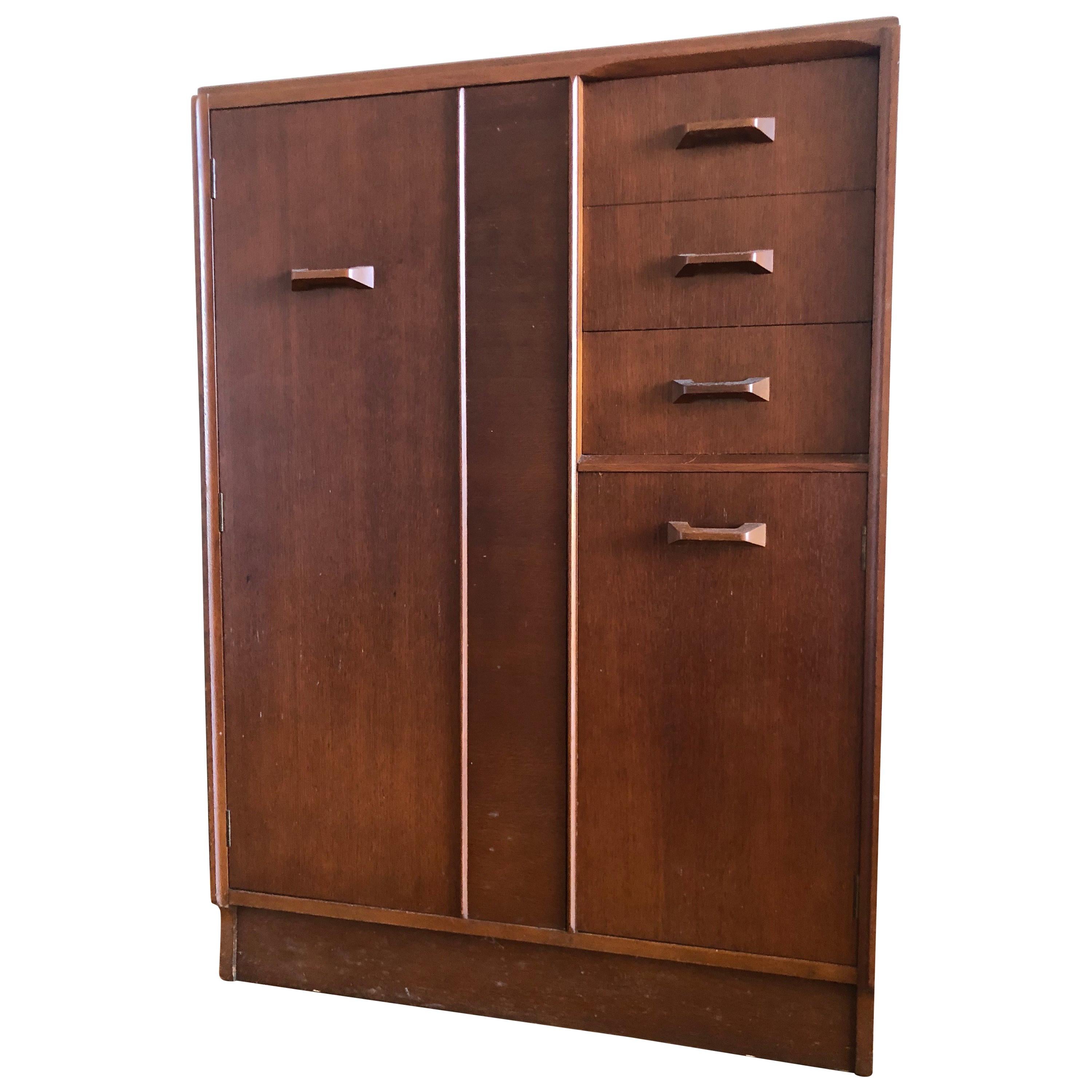 G Plan E Gomme Gentleman’s Wardrobe or Tall Boy For Sale