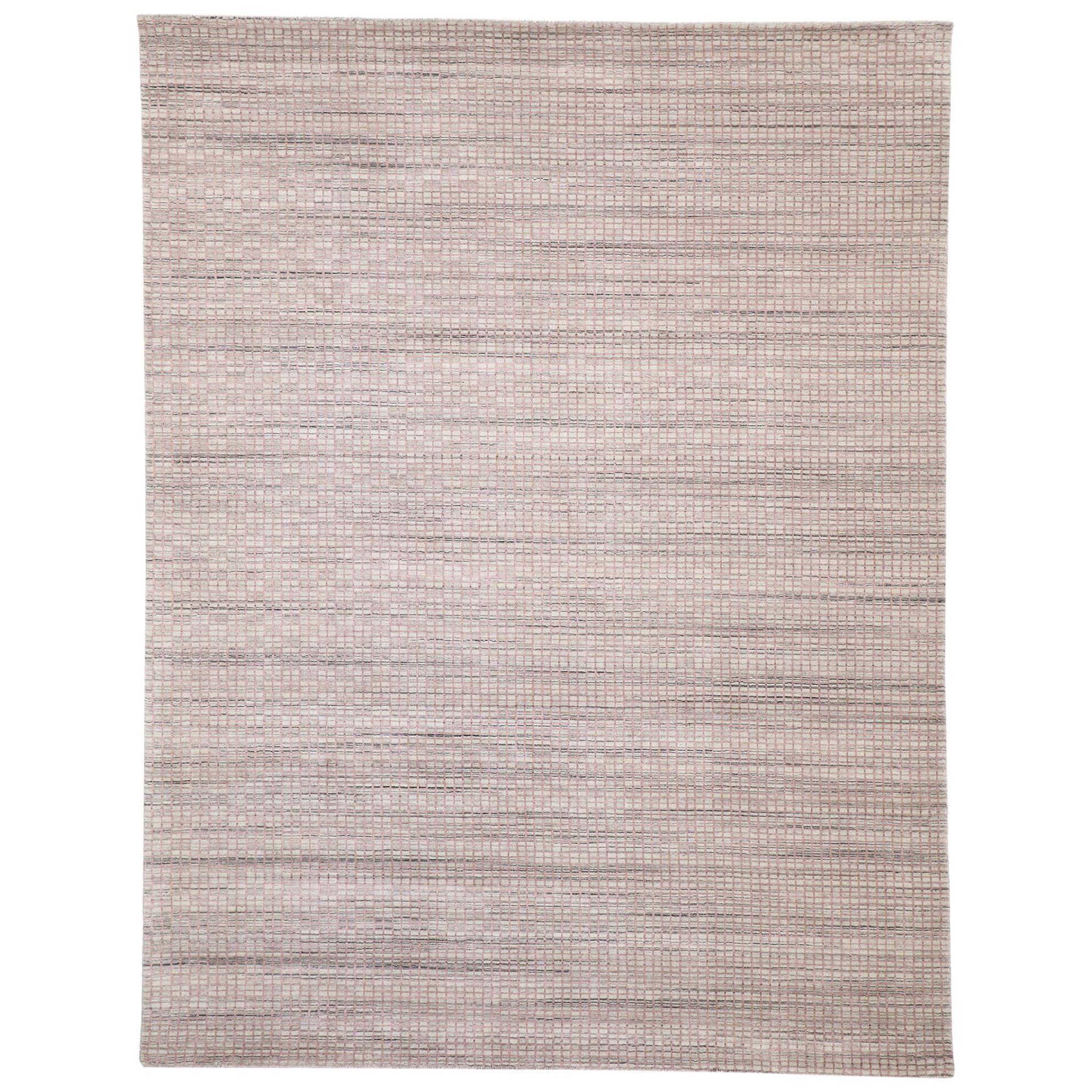 New Transitional Area Rug with Scandinavian Modern Swedish Shabby Chic Style For Sale