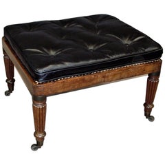 Regency Mahogany Campaign Stool Attributed to Gillow