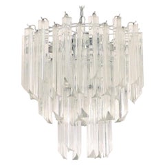 Mid-Century Modern Lucite Chandelier in the Style of Kamer & Venini