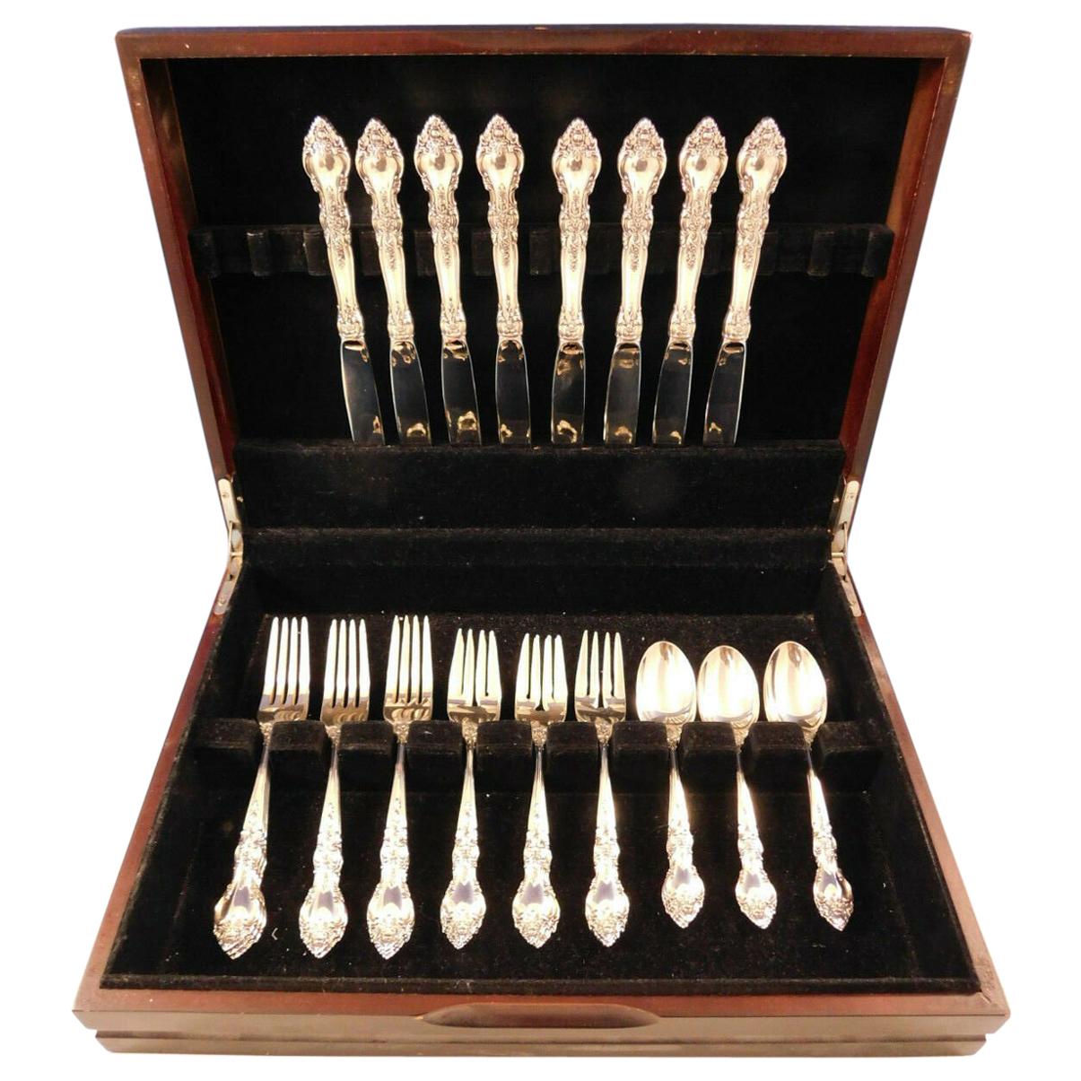 Belvedere by Lunt Sterling Silver Flatware Set for 8 Service 32 Pieces
